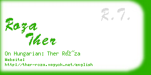 roza ther business card